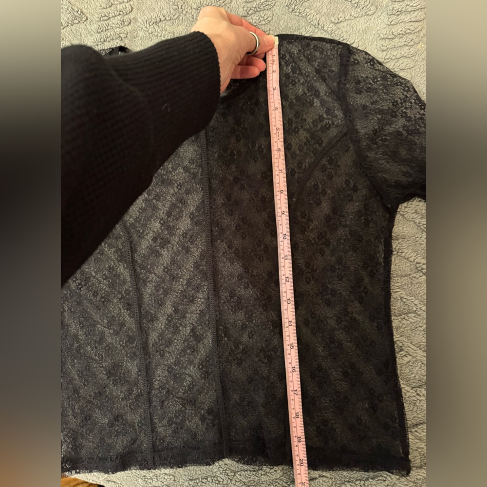 TopShop Black Lace Top - size 10 (M) - Picture 13 of 13